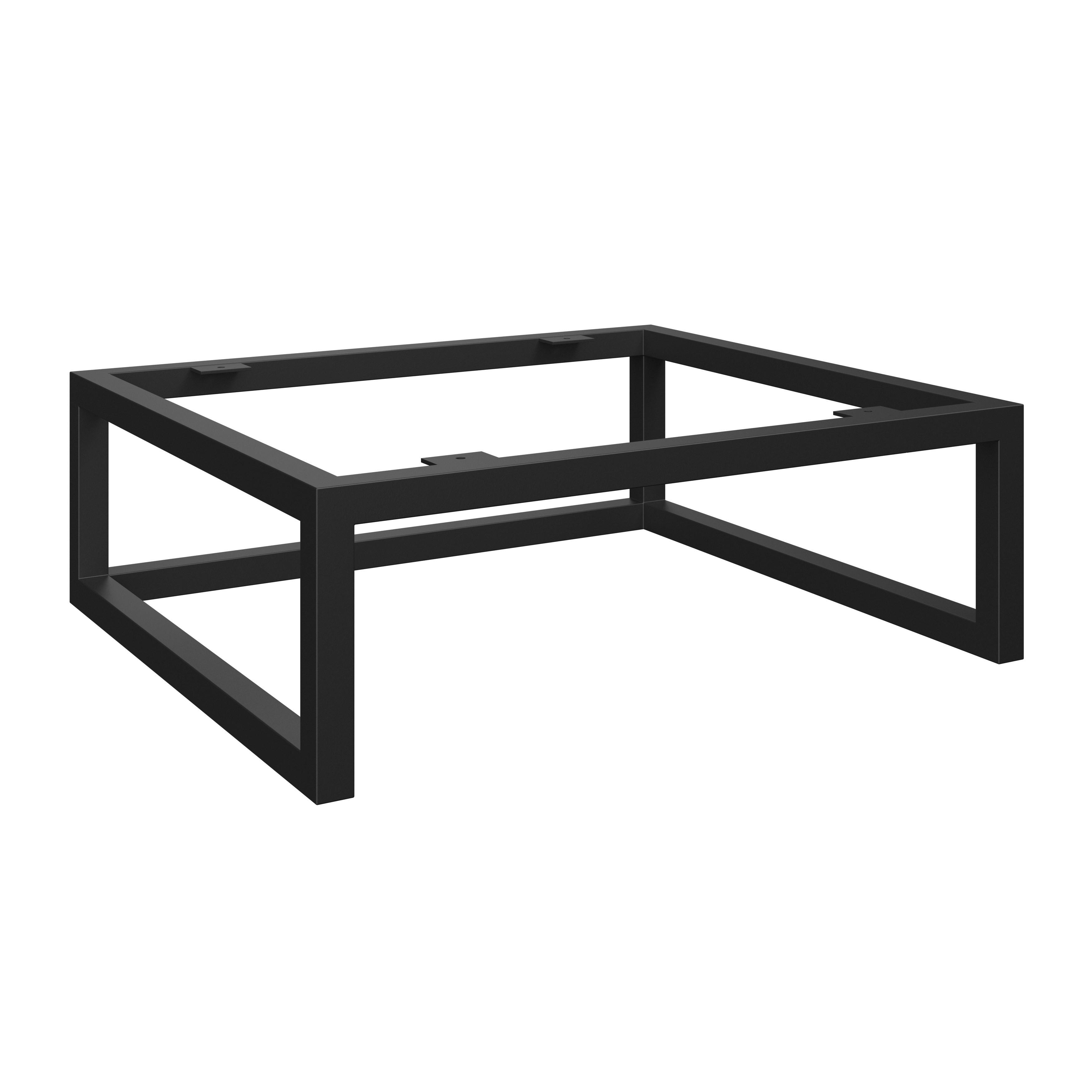 Fußgestell Passend Zu Unit Elements - Schwarz, MODERN, Metall (45/15/40cm) - Ondega