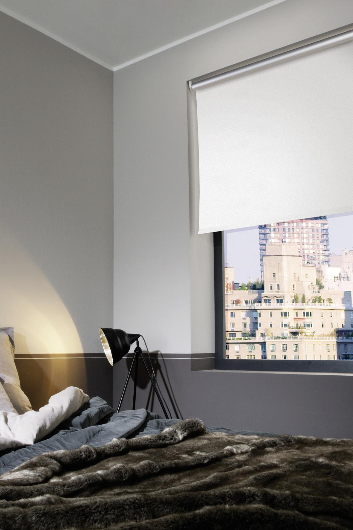 Rollo Win Weiß B: 75 cm - Weiß, Design, Kunststoff/Textil (75/160cm) - Homeware