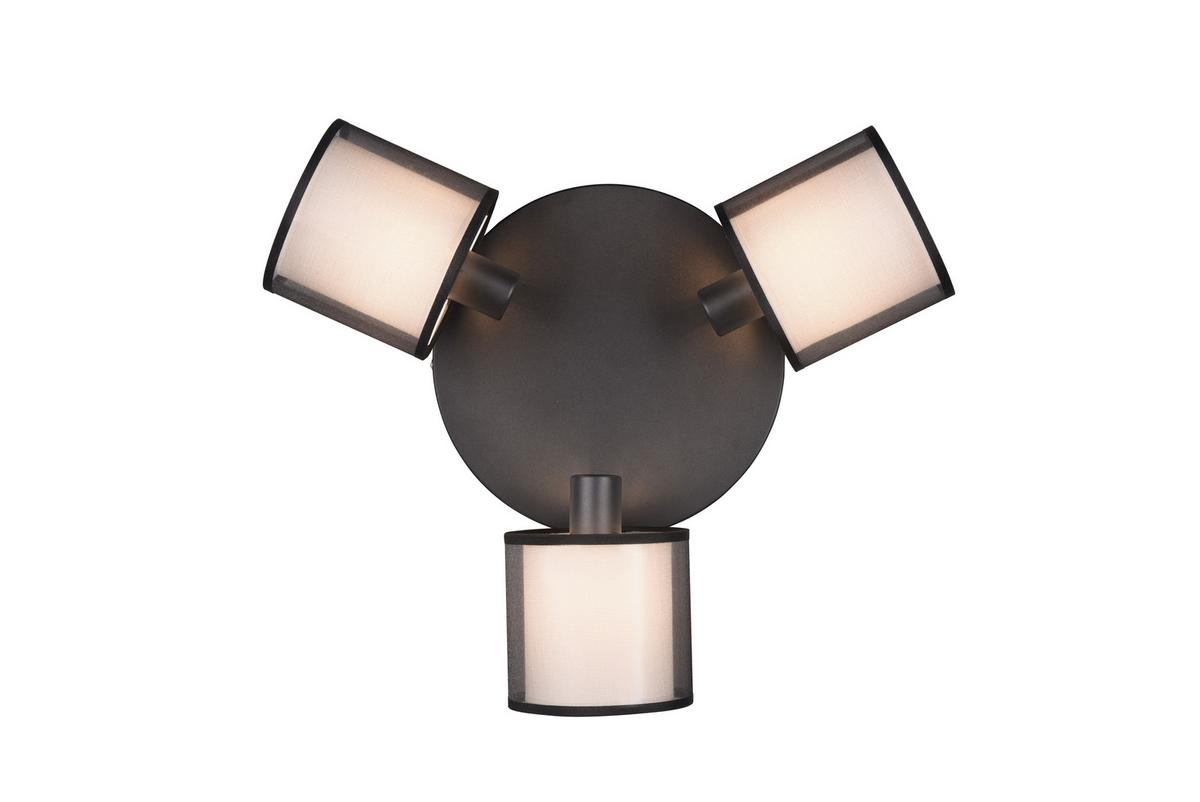 Strahler 811430332 Burton - Schwarz, Basics, Textil/Metall (49/22cm) - Trio Leuchten