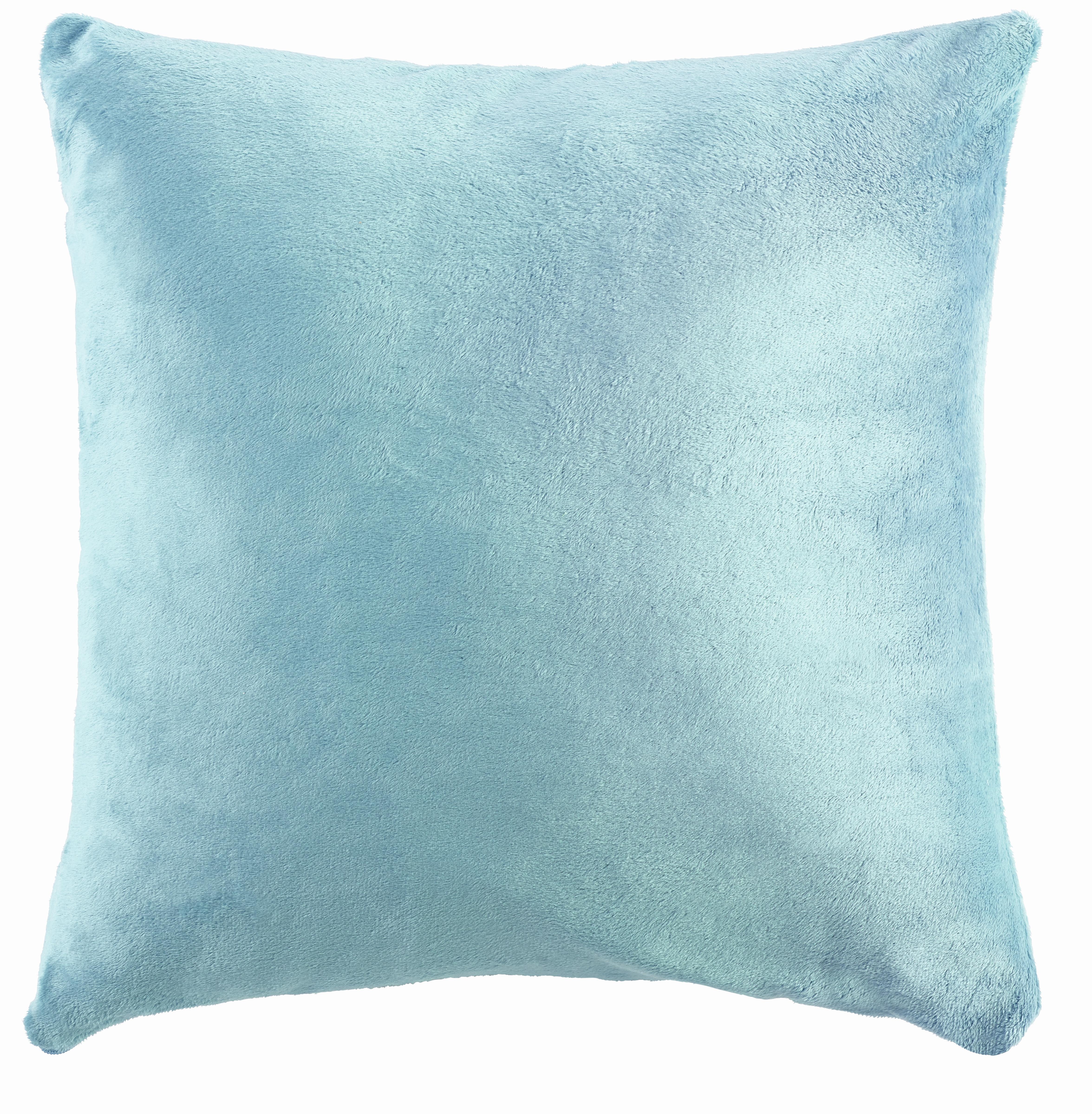 POTAH NA POLŠTÁŘ Jemný plyš, 40/40 cm - bílá/růžová, textil (40/40cm) - Based