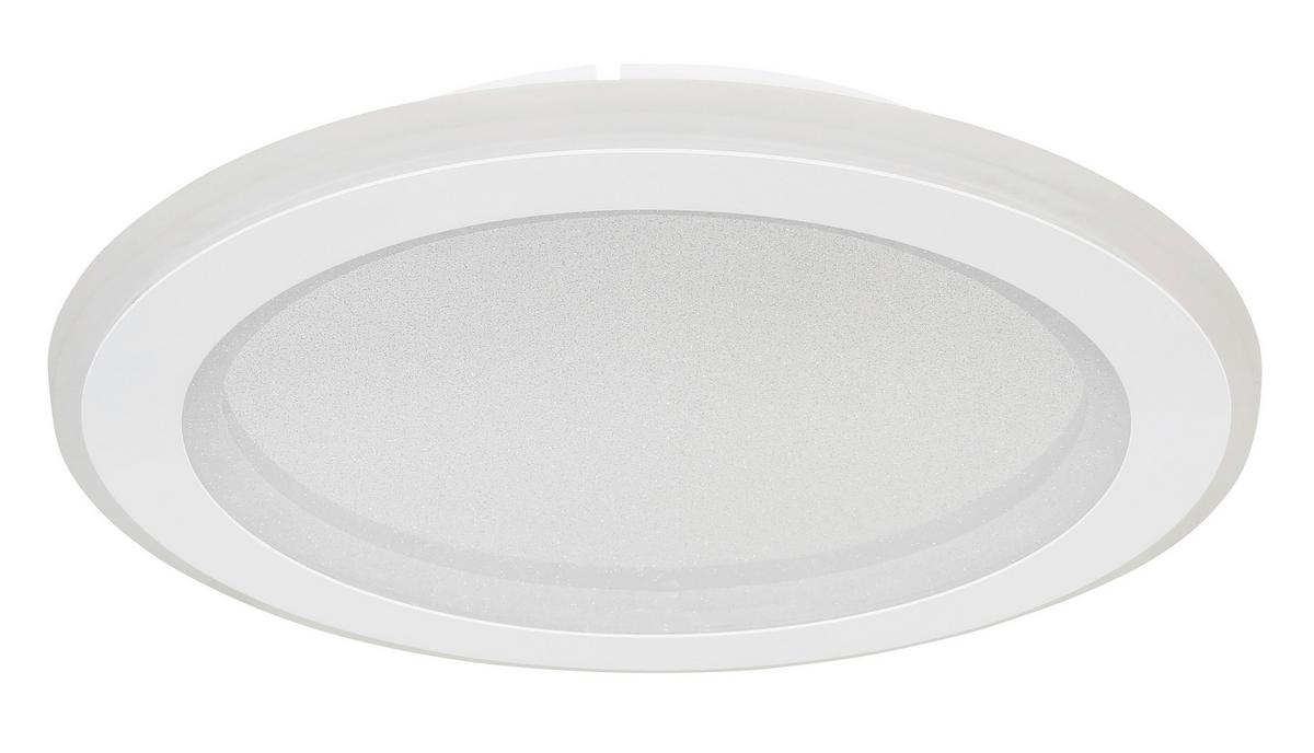 LED-Deckenleuchte 48917-18 - Opal/Weiß, Design, Kunststoff/Metall (29,7/4,7cm) - Globo