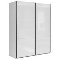 Tolóajtós Szekrény Tetrix 153/195 Cm - magasfényű fehér, Modern, faalapú anyag (153,5/195,5/60cm) - MID.YOU