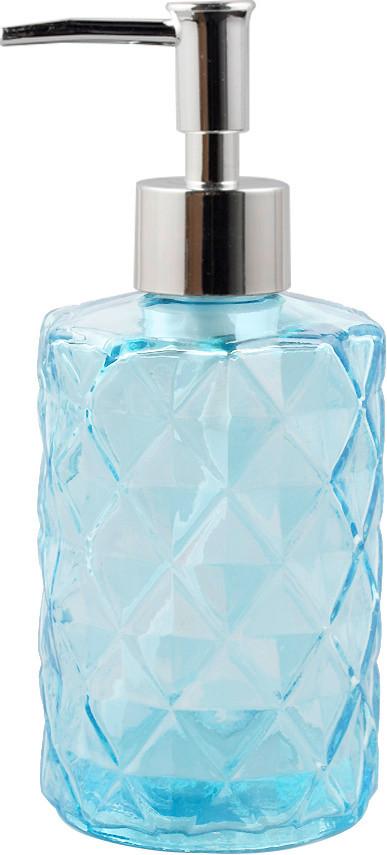 Folyékonyszappan Adagoló Glassy Aqua - kék, üveg (8/17/5,5cm)