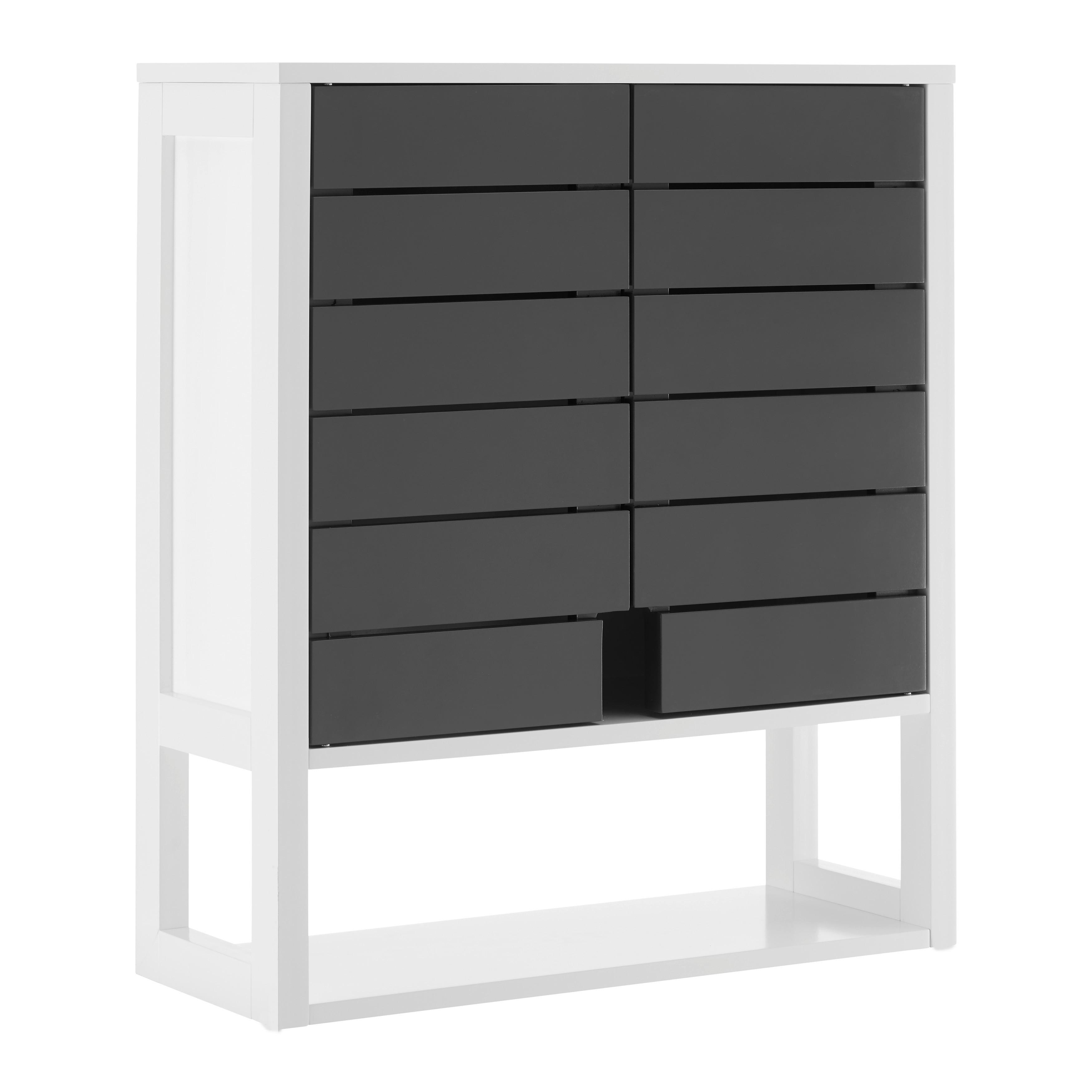 Závesná skrinka TIA - sivá/biela, Modern (60/70/23cm) - P & B