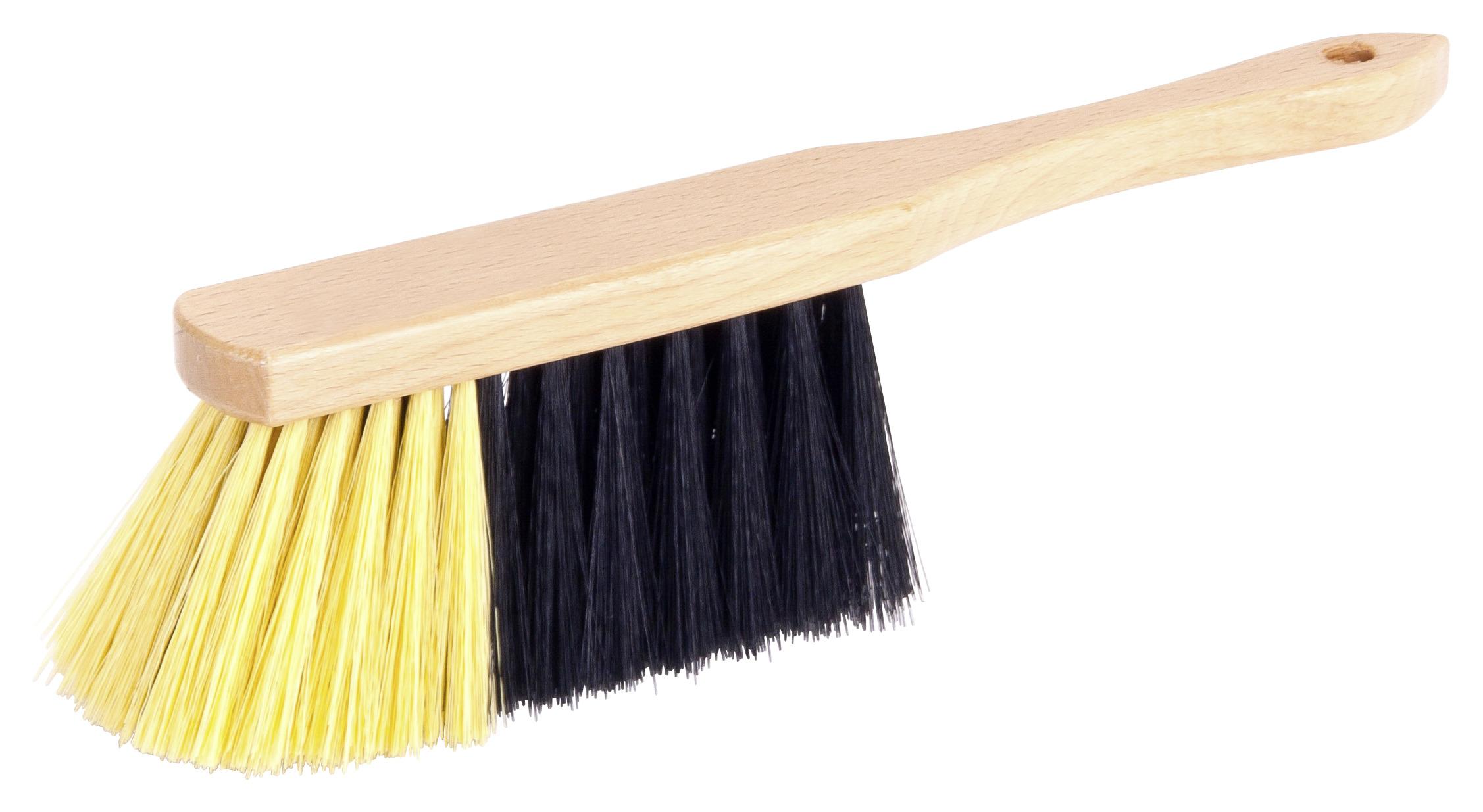 Handfeger Woody L: 28 Cm Kunststoff-Borsten Holzgriff - Eichefarben, KONVENTIONELL, Holz/Kunststoff (28/4/7cm) - Ondega