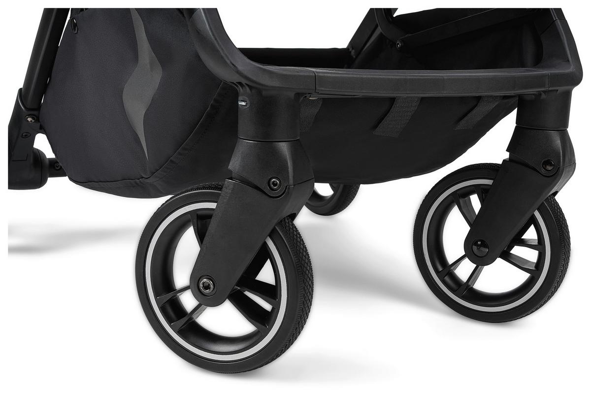 Buggy Boogy 2 Stone Grau, B/H/T: 51x105x84,5 - Dunkelgrau/Schwarz, Basics, Textil/Metall (51/105/84,5cm) - Osann