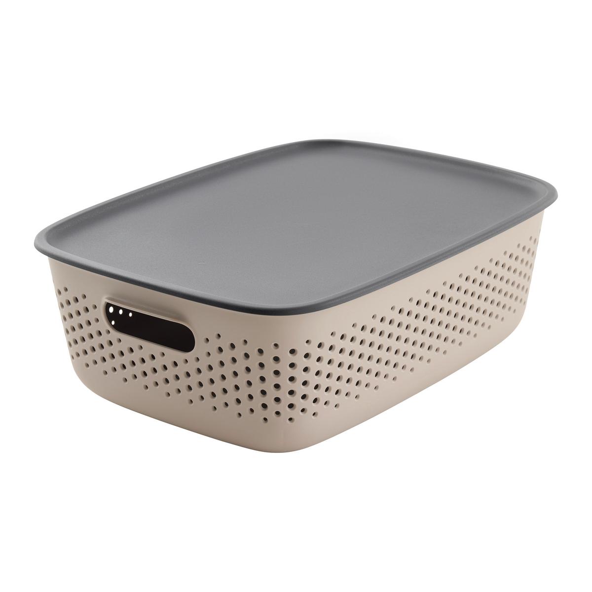 Úložný košík MAJA - CA. 10L - taupe, Modern, plast (39/29/13cm) - Mömax