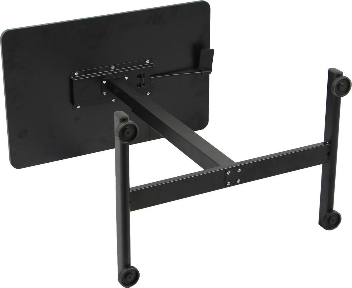 PÍSACÍ STÔL DANNY - čierna, Modern, kov/kompozitné drevo (75/48/75-110cm) - Mömax