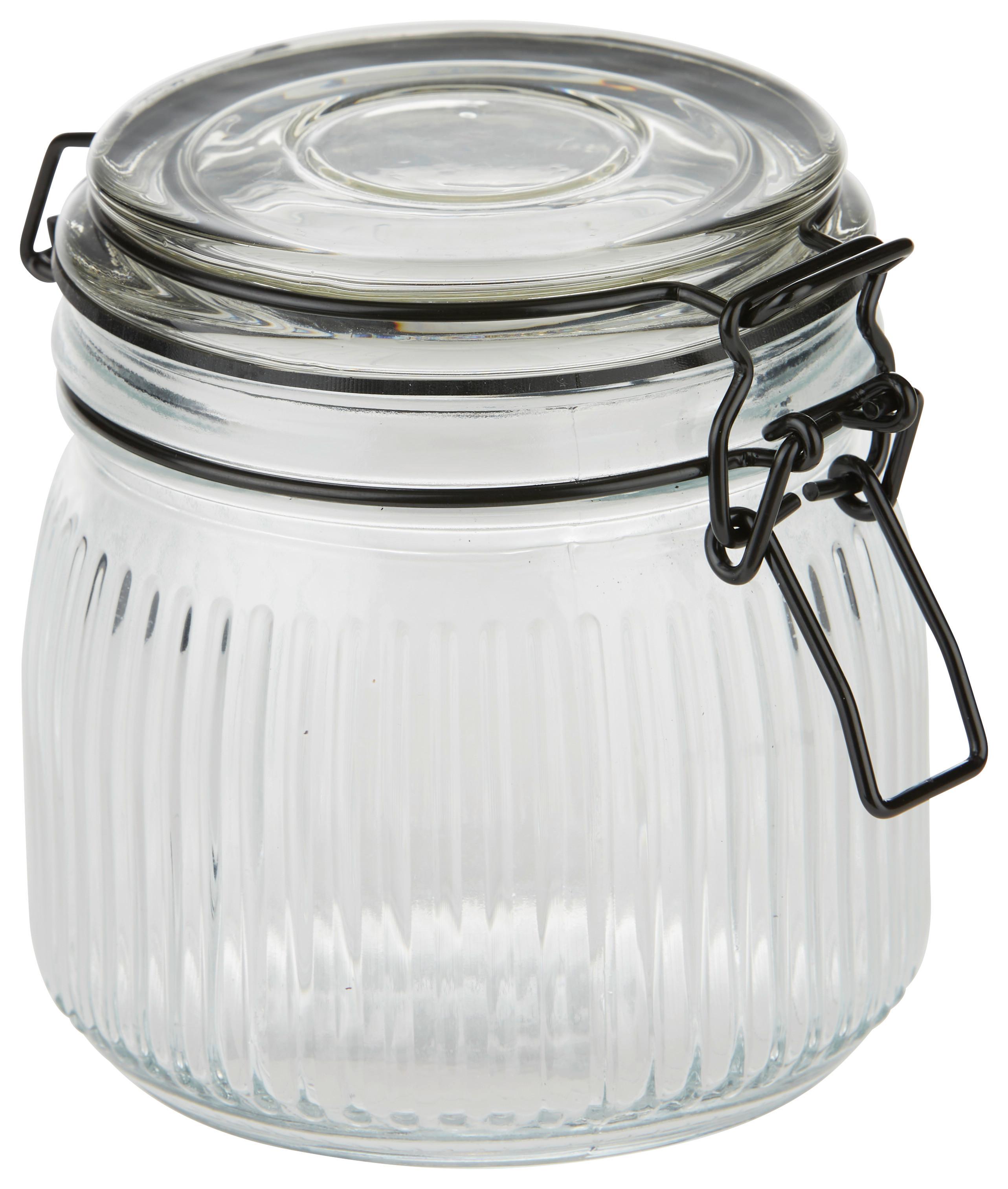 Dóza Na Potraviny Juna, 0,5l - průhledné, Moderní, kov/plast (10,6/11cm) - Premium Living