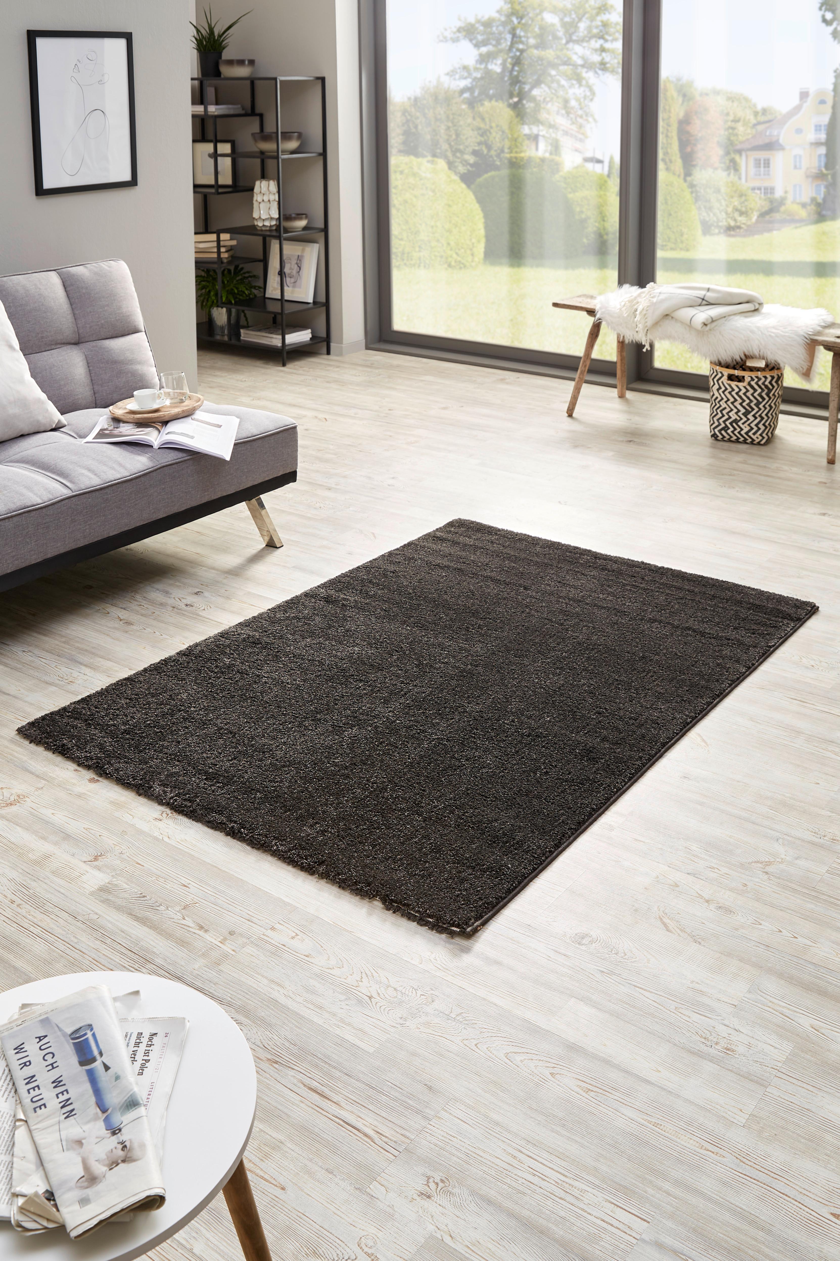 SHAGGY KOBEREC Stefan 2, 120/170cm, antracit - antracitová, Moderní, textil (120/170cm) - Mömax