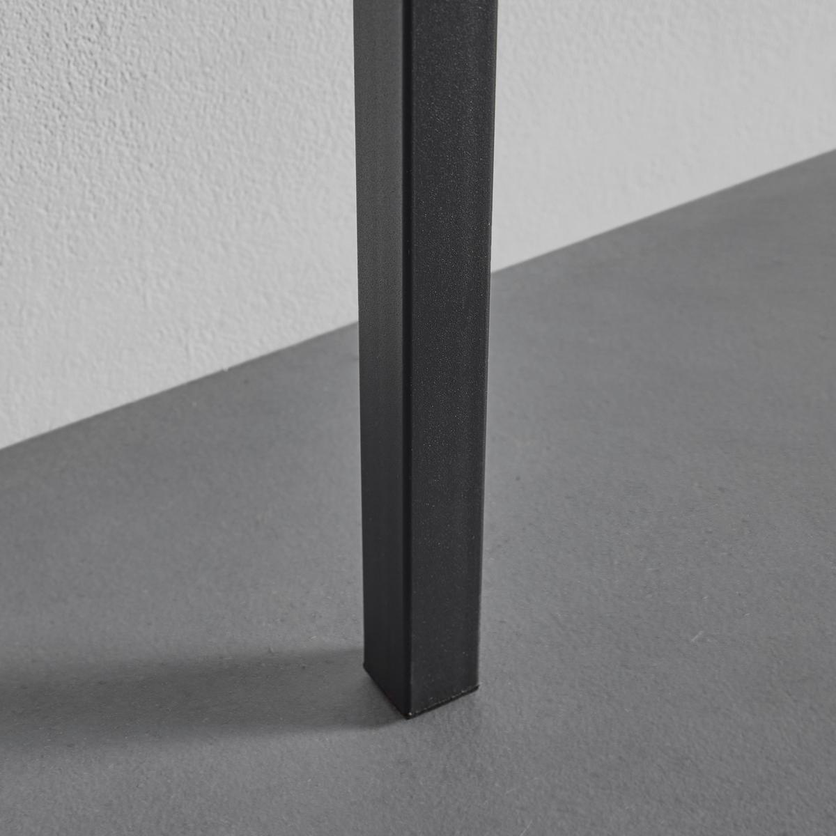 Písací stôl MAJA dekor orech - čierna/farba orecha, Modern, kov (80/50/180cm) - Bessagi Home