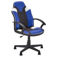 Gamingstuhl Saturn - Blau/Schwarz, MODERN, Textil (57,5/107,5/44cm) - X Rocker