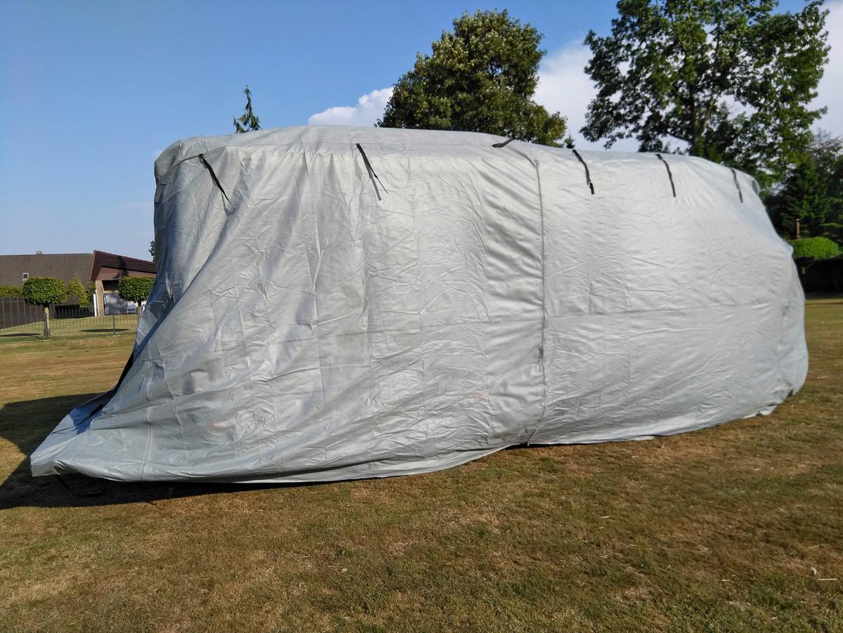 Schutzplane Abdeckplane Für Wohnmobil Gr. S Grau - Grau, Basics, Kunststoff (235/275/610cm)