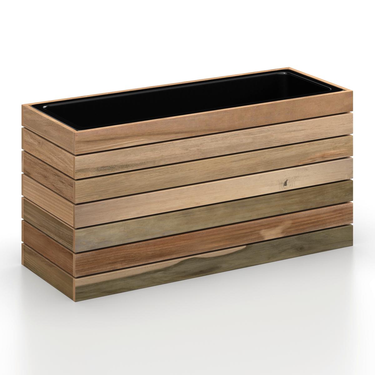 VYVÝŠENÝ ZÁHON MARLO - barvy akácie, Moderní, dřevo/plast (69/34,5/26cm) - Bessagi Garden