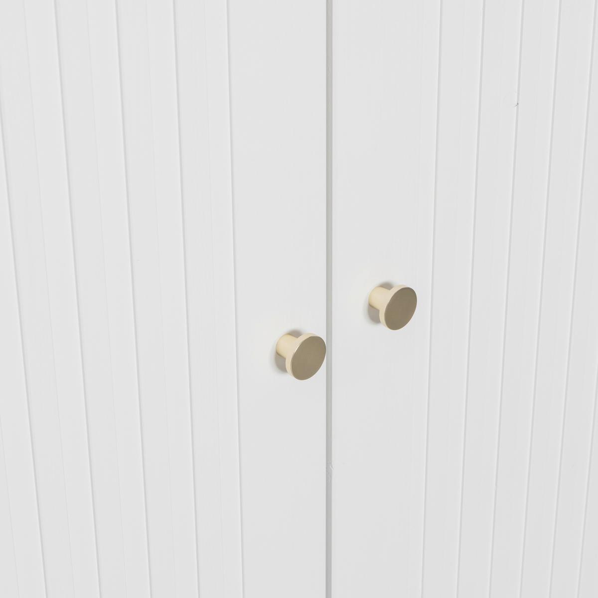 DREHTÜRENSCHRANK Spike Weiß B: 110cm - Weiß, Basics, Holz (110/210/55cm) - MID.YOU