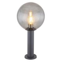 Außenleuchte 15 W Glas/aluminium - Anthrazit, Basics, Glas/Metall (25/50cm) - Globo