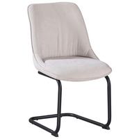 ŽIDLE NOVA - černá/béžová, Moderní, kov/textil (51/86/59cm) - Premium Living