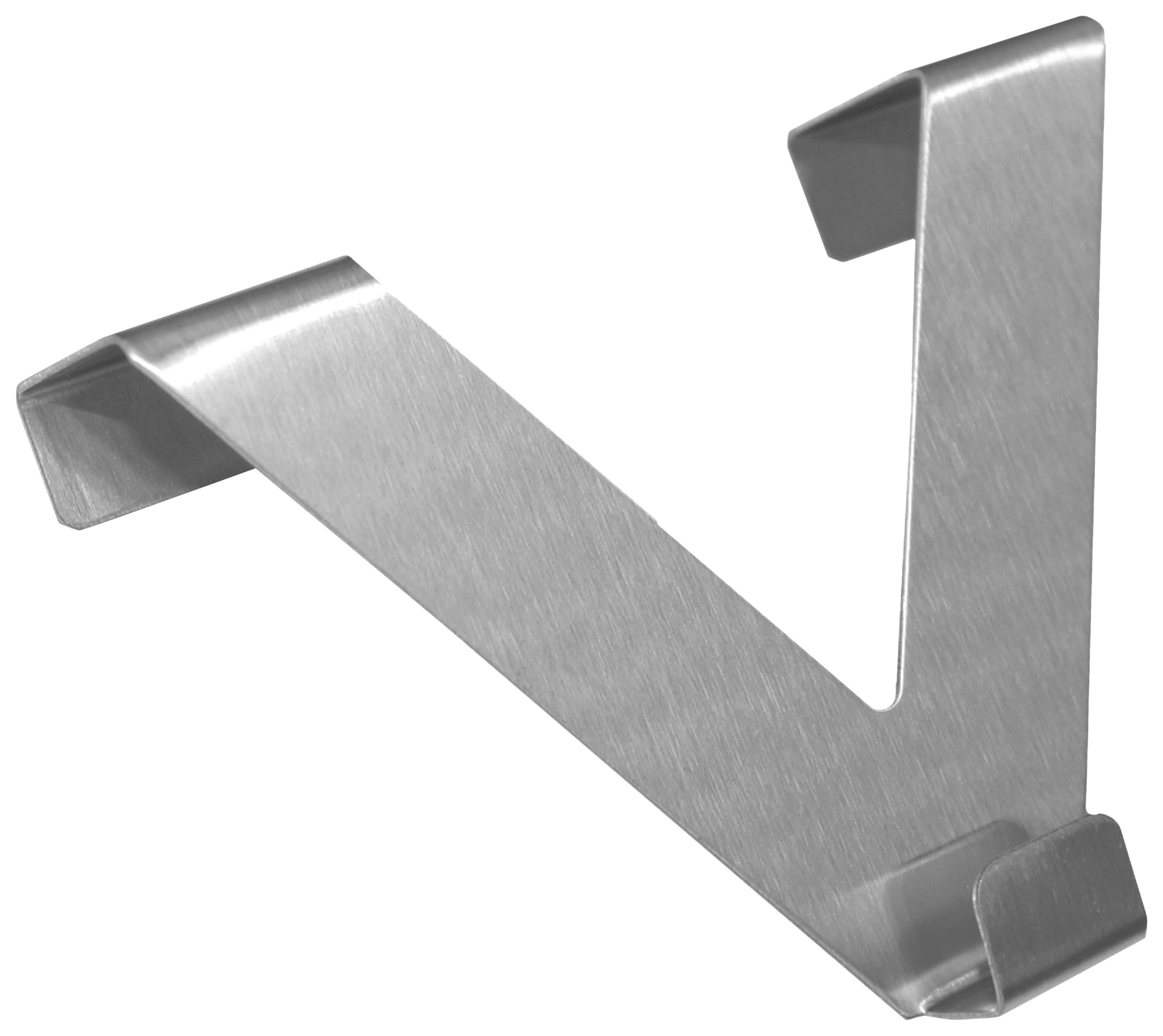 Tür- Und Fensterhaken Silberfarben H: 10 Cm - Silberfarben, Basics, Metall (10cm)