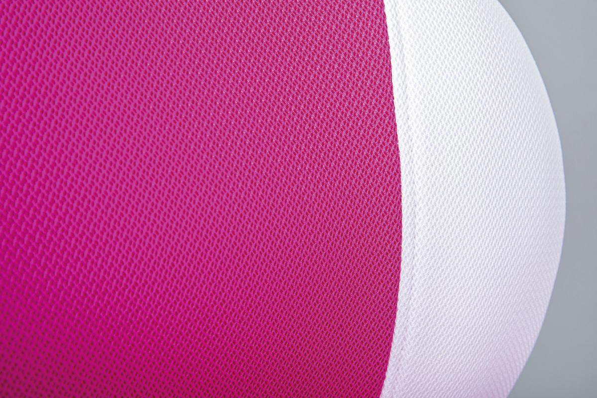 Jugenddrehstuhl Jessi mit Rollen Weiß/Pink - Pink/Schwarz, Basics, Kunststoff/Textil (52/94(103)/56cm) - MID.YOU