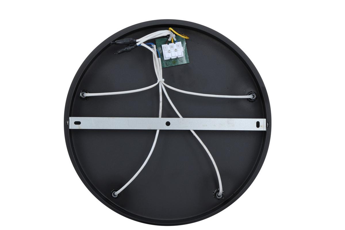 Deckenleuchte Whit - Schwarz/Weiß, MODERN, Glas/Metall (42/59.5cm)