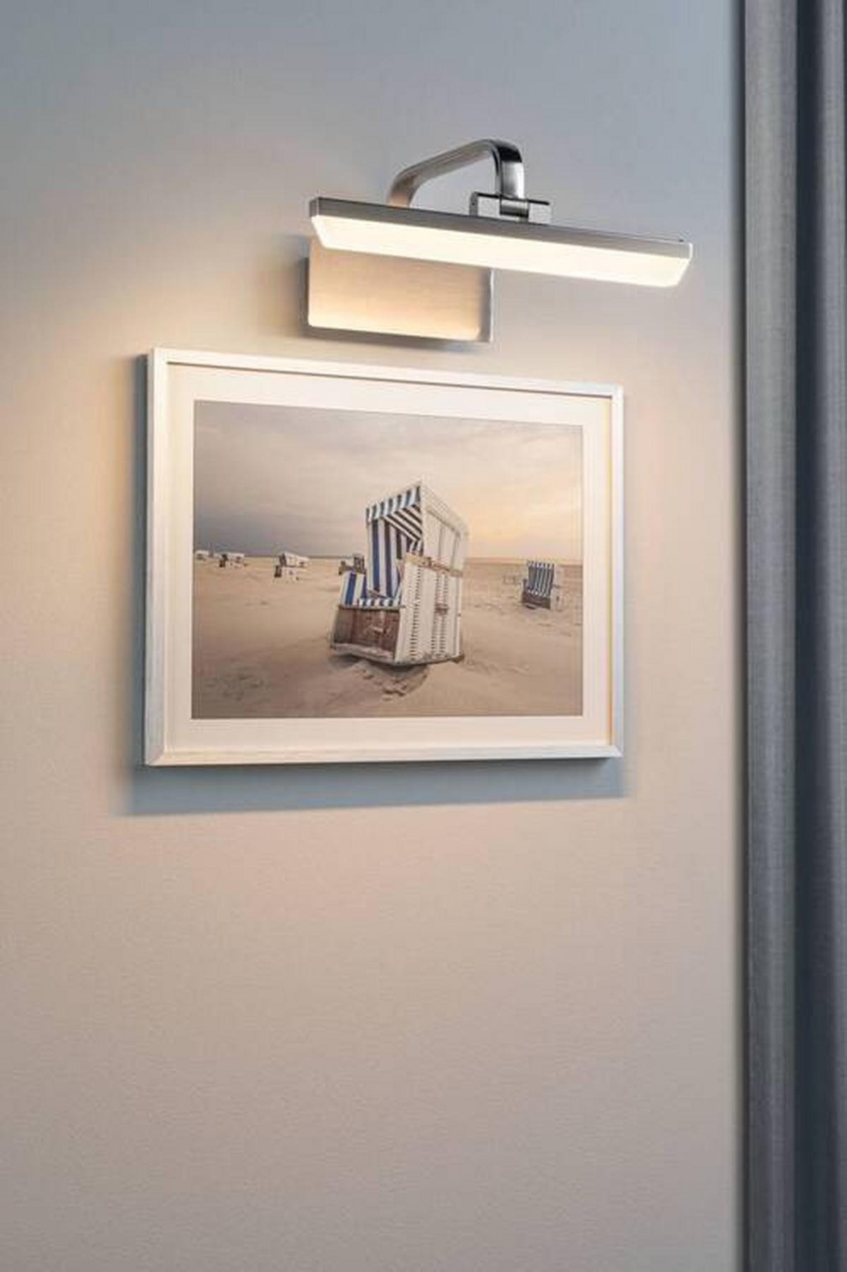 Bilderleuchte 95571 Alufarben, Warmweiß Mit 1x Led - Alufarben, Basics, Metall (30/12,5cm) - Paulmann