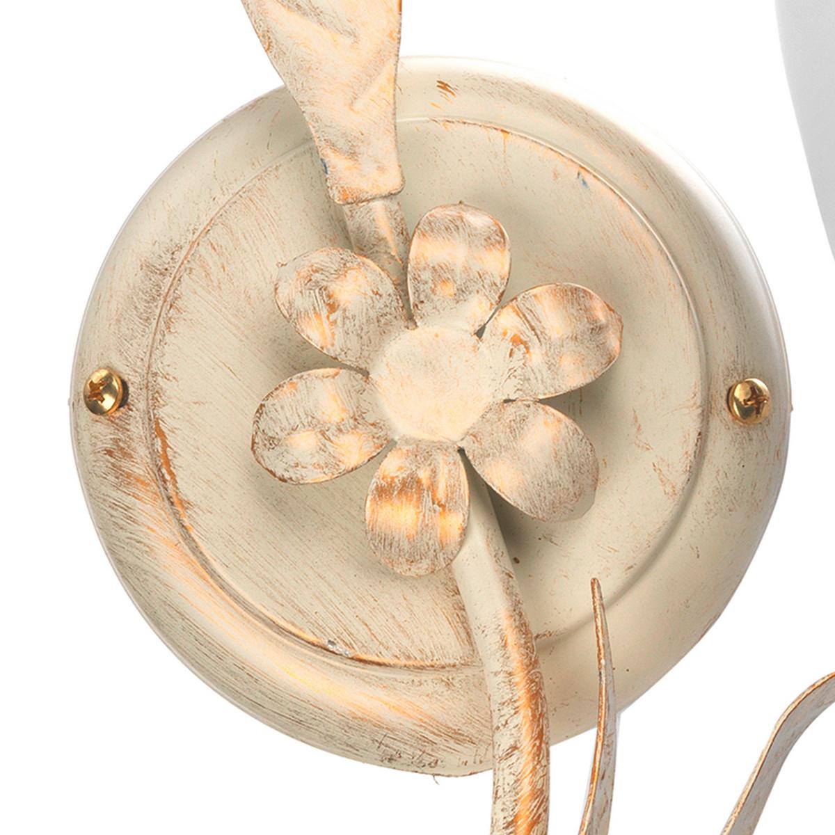 Wandleuchte 4250/ap1a - Weiß, KONVENTIONELL, Glas/Metall (24/19/35cm)