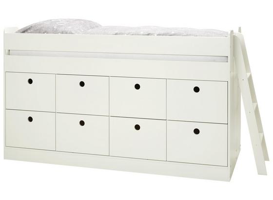 Vysoké Spanie Tuk -exklusiv- - biela, Romantický / Vidiecky, drevo/kompozitné drevo (203,6/121/95cm) - Premium Living Vysoké Spanie Tuk -exklusiv- - biela, Romantický / Vidiecky, drevo/kompozitné drevo (203,6/121/95cm) - Premium Living