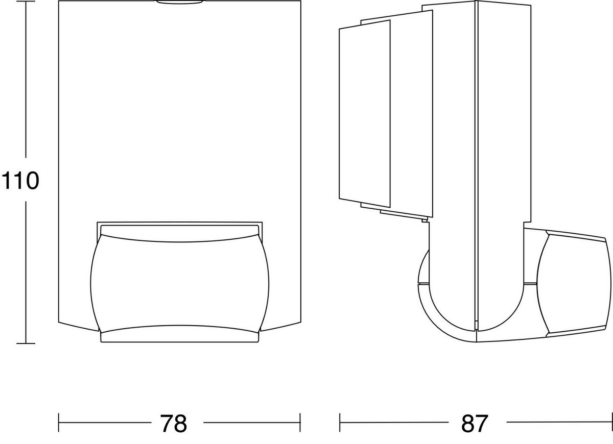 Bewegungsmelder Is 130-2 Anthrazit - Anthrazit, Design, Kunststoff (8,7/7,8/11cm) - Steinel