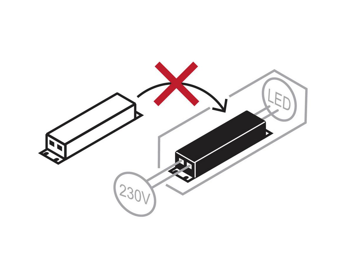 Unterbauleuchte 1xled 15 W Kunststoff Weiß 230 V - Opal/Weiß, Basics, Kunststoff (55/5,3/3,7cm) - Globo