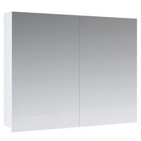 Spiegelschrank Flandu 2-Türig Weiß BHT: 60x59,4x12 cm - Weiß, MODERN, Holzwerkstoff (60/59,4/12cm) - MID.YOU