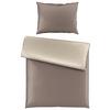 Satin-bettwäsche 140x200 Cm Melissa Taupe/beige - Taupe/Beige, MODERN, Textil - Luca Bessoni
