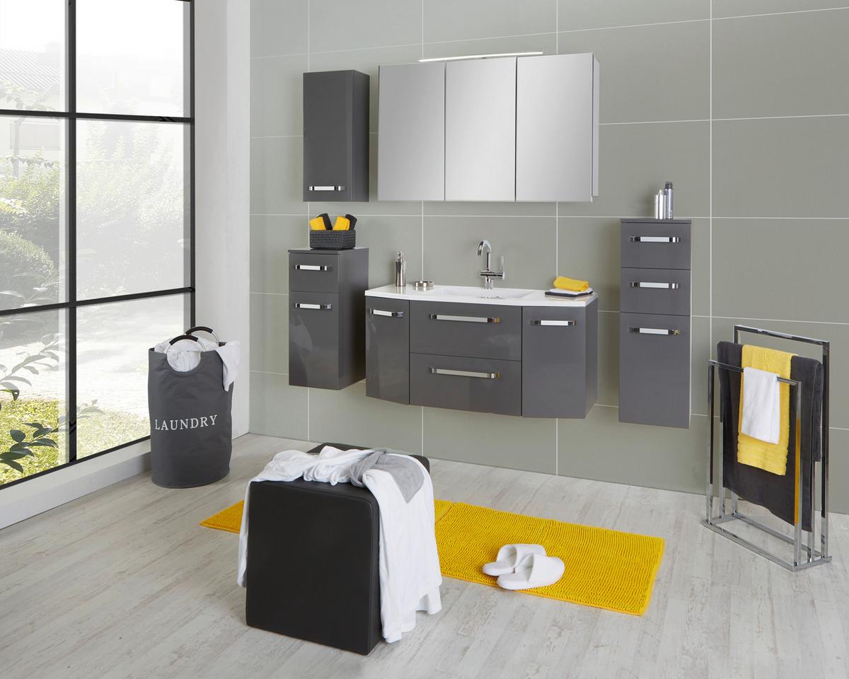 Unterschrank Mit Soft-Close Santo B: 30cm, Anthrazit - Anthrazit, KONVENTIONELL, Holzwerkstoff (30/91/33cm)