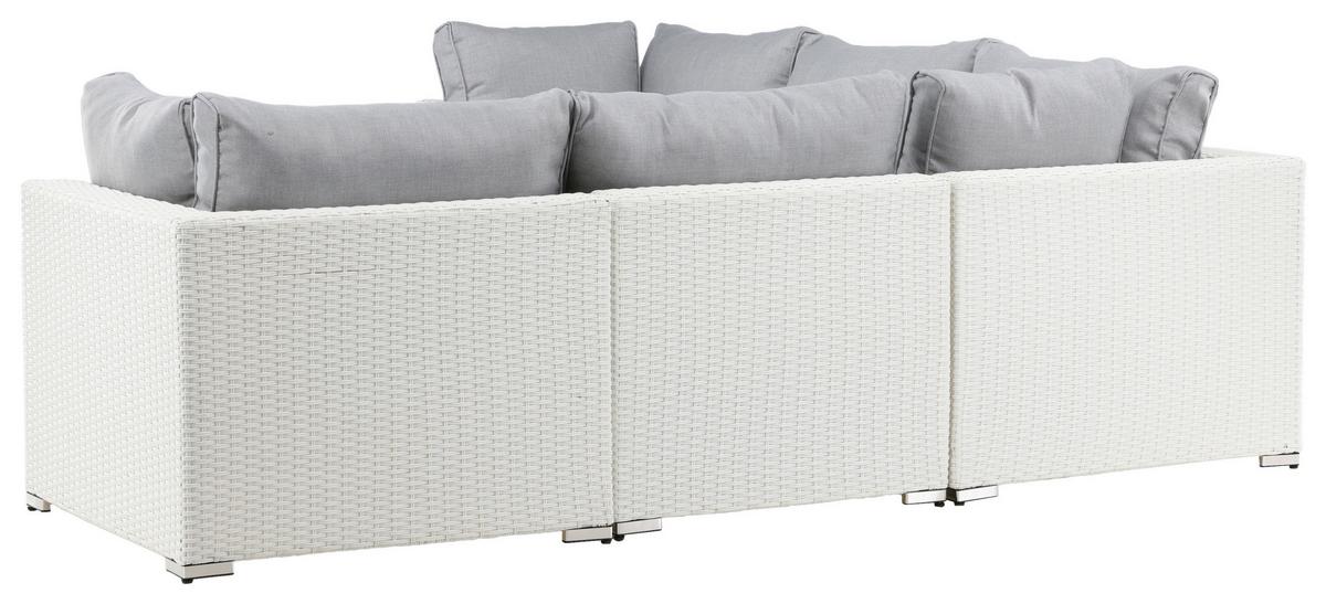 Loungegarnitur Amazon - Hellgrau, KONVENTIONELL, Kunststoff (87/249cm) - Gardenson