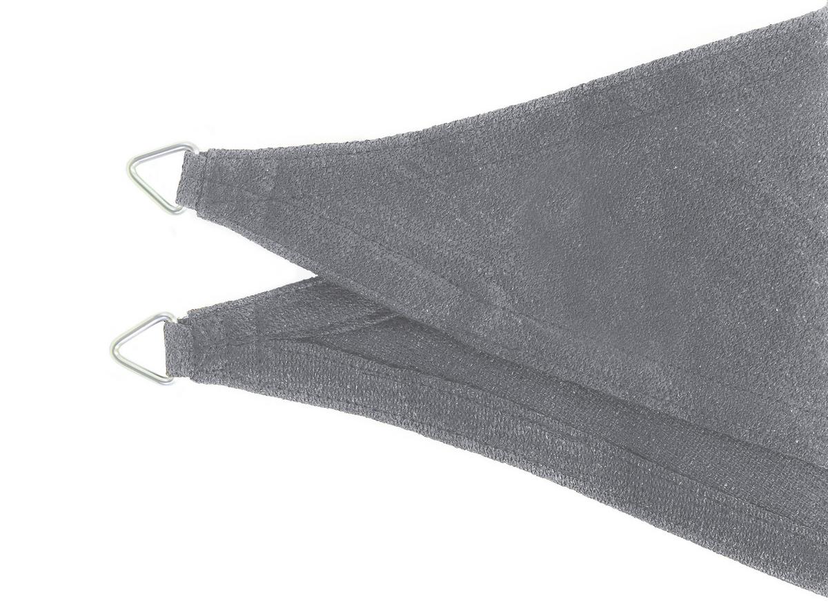 Sonnensegel Dreieck 5 m Silbergrau - Silberfarben, Basics, Textil (500/0,5/500cm) - Schneider