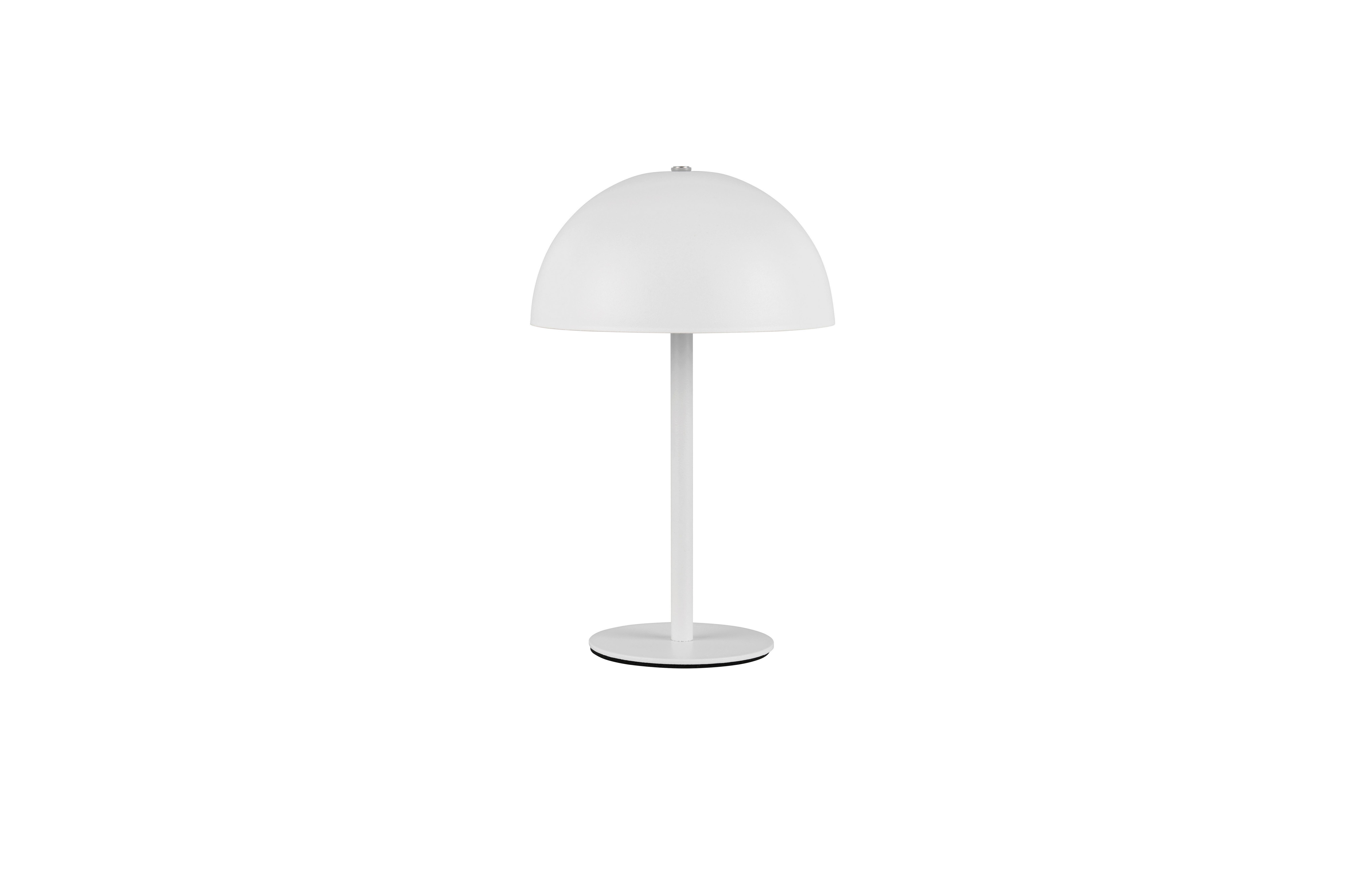 Akku-Tischleuchte Munoz Weiß D: 13 cm - Weiß, Trend, Metall (13/21cm)