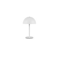 Akku-Tischleuchte Munoz Weiß D: 13 cm - Weiß, Trend, Metall (13/21cm)