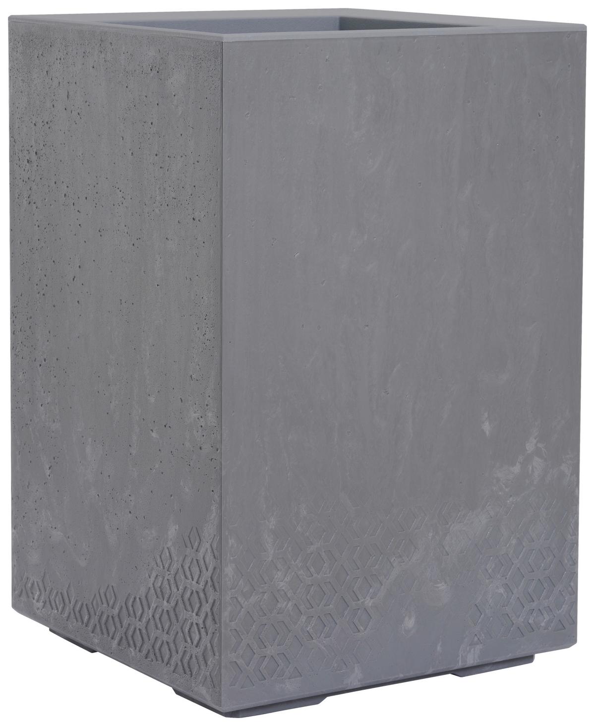 Blumenkasten Grau Betonoptik B: 40 Cm - Grau, Basics, Kunststoff (40/60/40cm) - Siena Garden