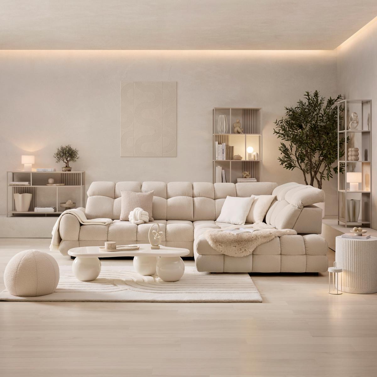 DEKA EL SOL, 150/200cm, bílá - bílá, textil (150/200cm) - Modern Living