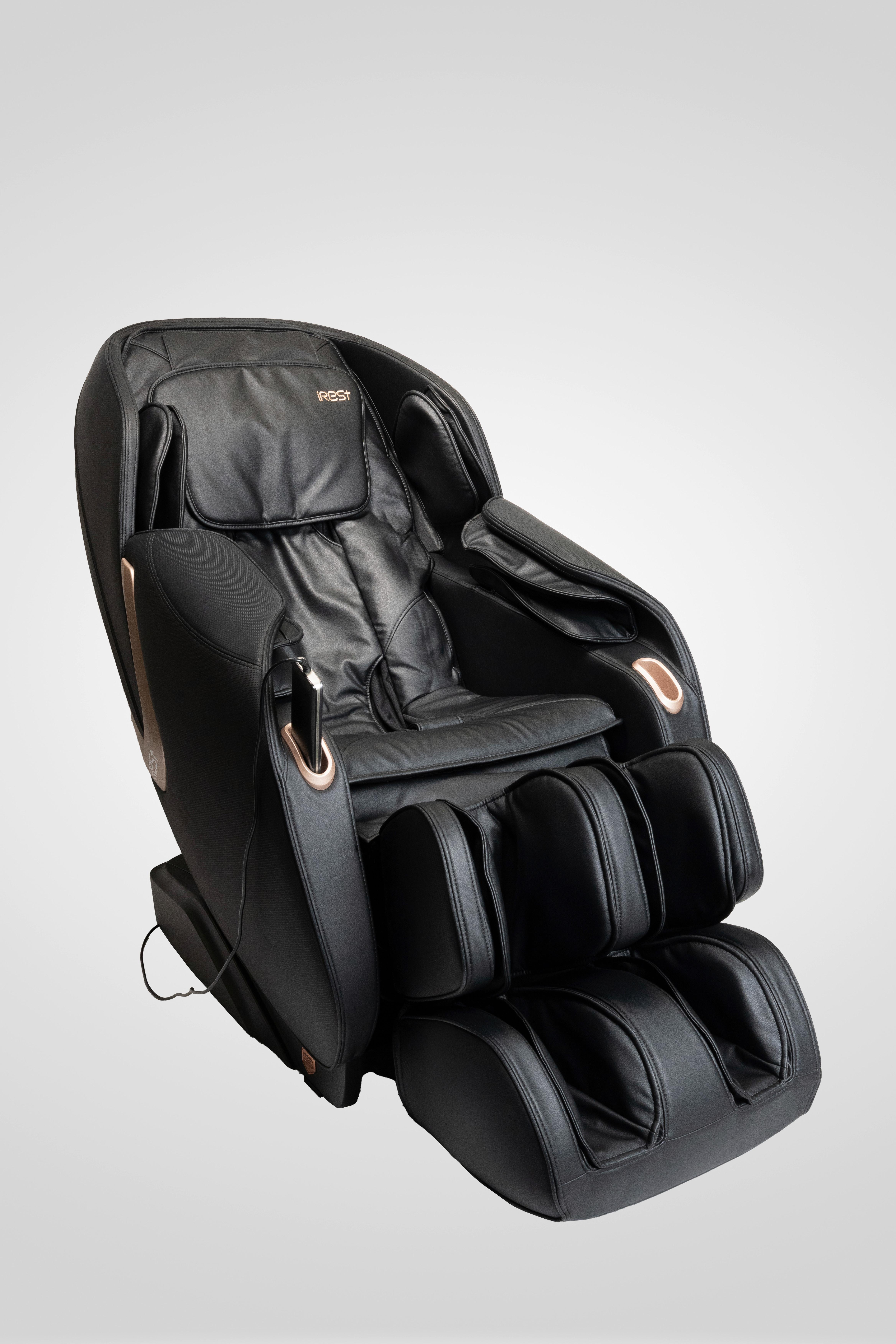 MASSAGESESSEL Schwarz B: 76cm - Schwarz, Basics, Kunststoff/Textil (76/113/155-168cm) - iRest