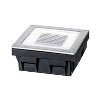 Solarleuchte Klar/edelstahl 1xled Warmweiß H: 4,5cm - Klar/Edelstahlfarben, Basics, Metall (10/4,5/10cm) - Paulmann