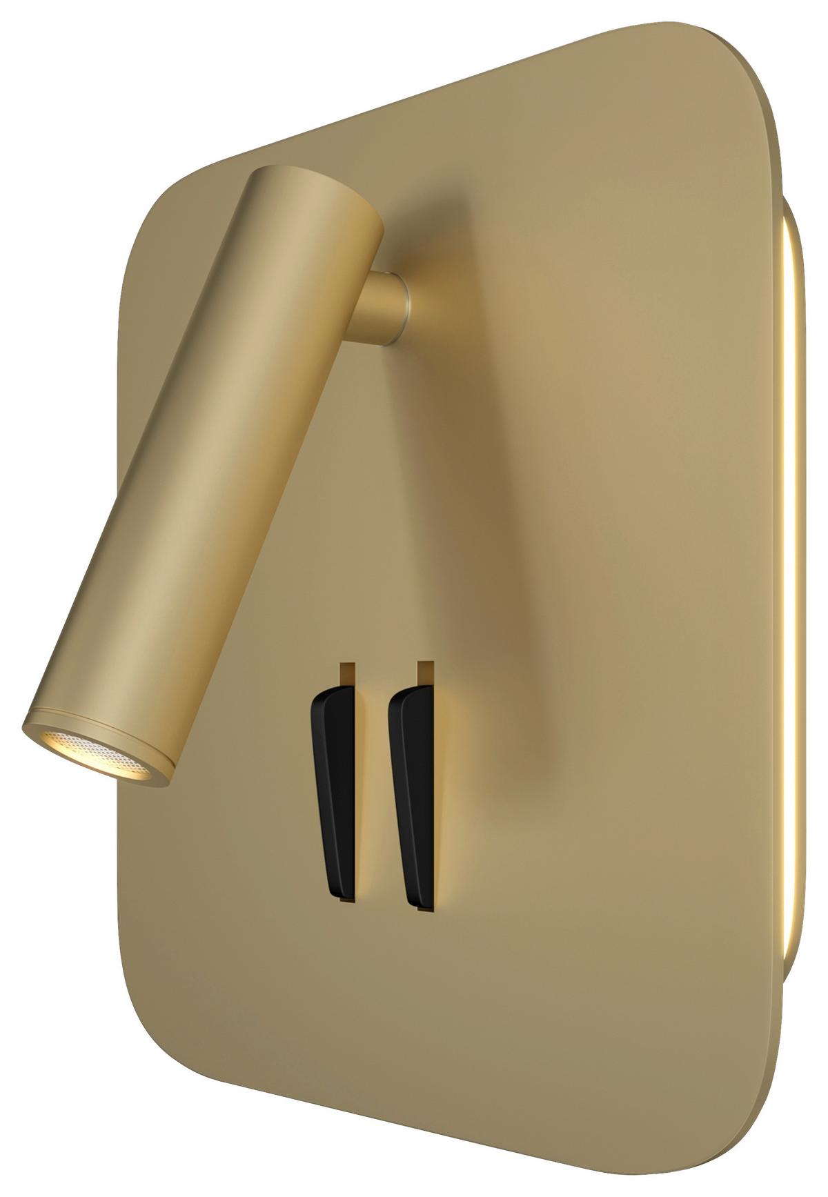 Wandleuchte Ios 176 - Goldfarben, Basics, Kunststoff/Metall (6,5/13/13cm) - MAYTONI
