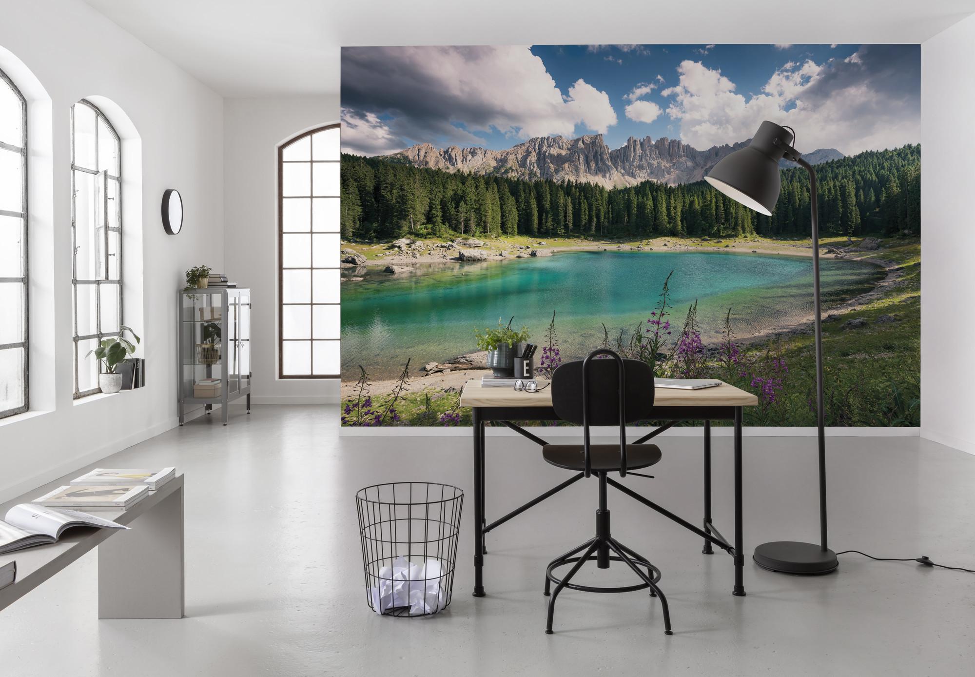 Fototapete Dolomitenjuwel - Multicolor, Trend, Textil (450/280cm)