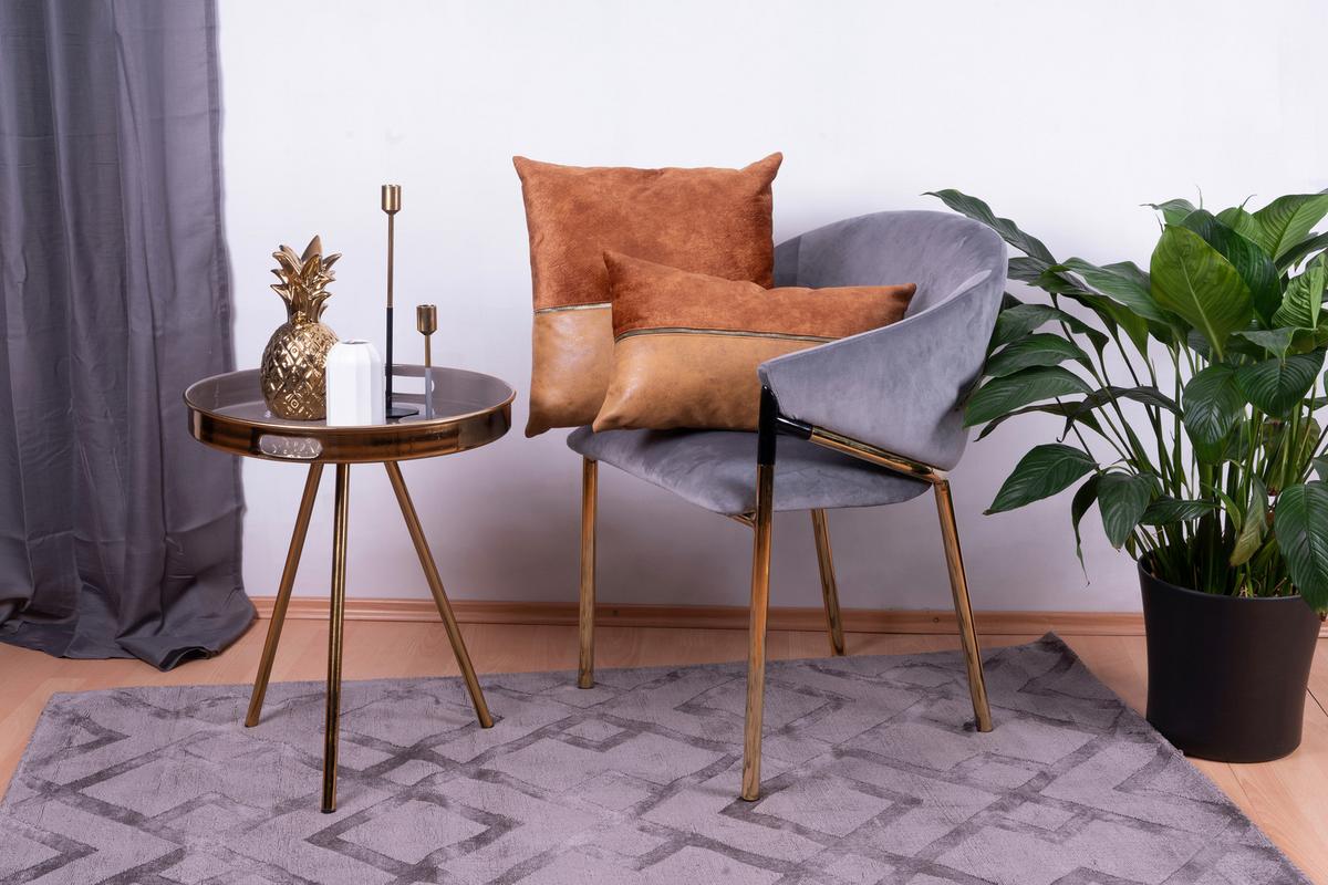 Zierkissen Picco 125 2er-Set Cappucino/Terracotta B:30/45cm - Terracotta/Cappuccino, KONVENTIONELL, Textil (30x45/50x45cm)