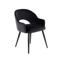 SADA ŽIDLÍ S PODRUČKAMI JORIS - černá, Moderní, kov/textil (55/77/58cm) - MID.YOU