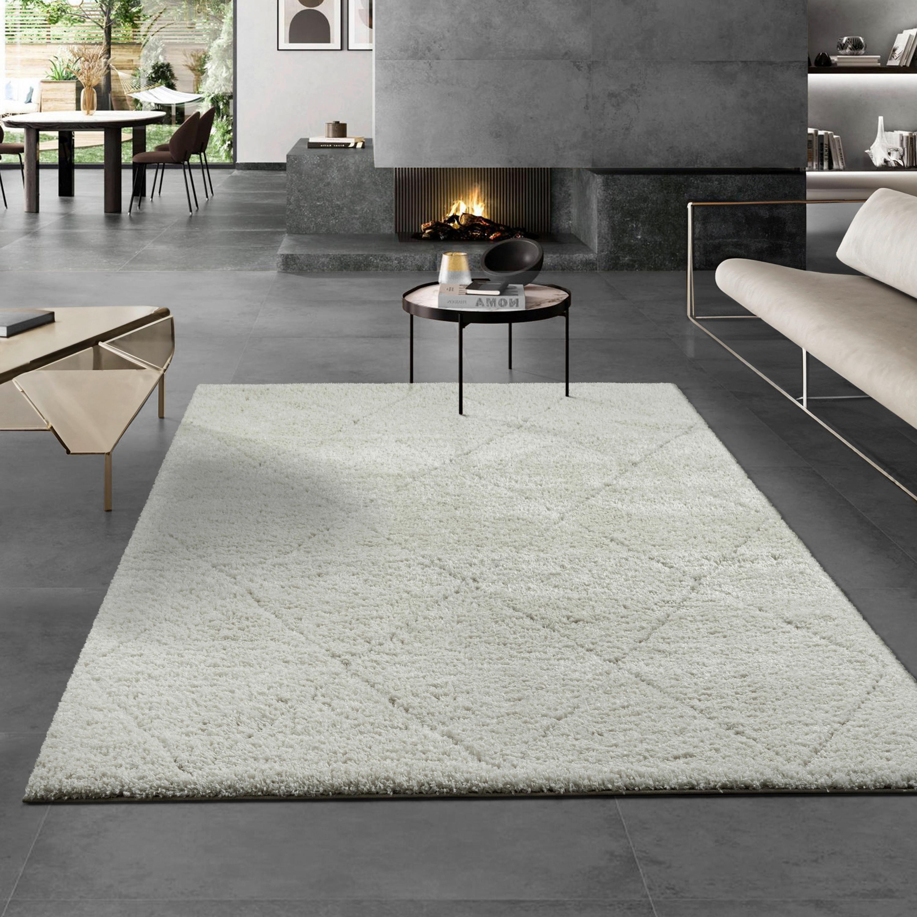 Hochflorteppich Ideal Shaggy 80260 - Creme, Basics, Textil (140/200cm)