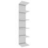 Regál Lazas š: 35 cm, biely - biela, Modern, kompozitné drevo (35/180/30cm) - MID.YOU