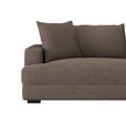 Megasofa Pelle-Megasofa - Wengefarben/Cappuccino, Trend, Textil (261/124cm) - Luca Bessoni