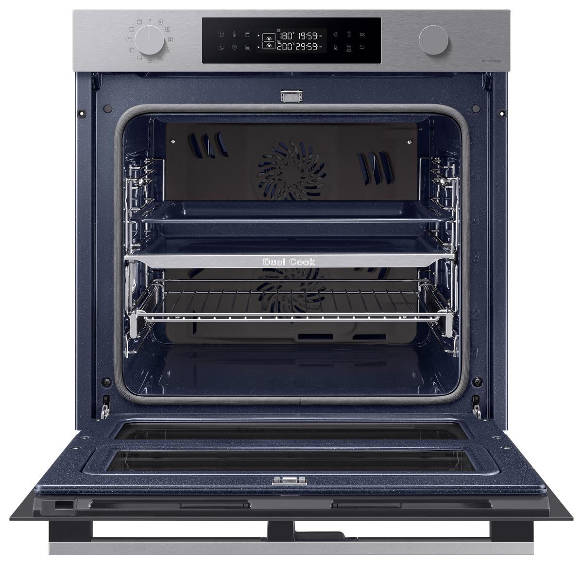 Backofen Silberfarben B: 59,5 cm - Silberfarben, Design, Glas/Keramik (59,5/59,6/57,1cm) - Samsung