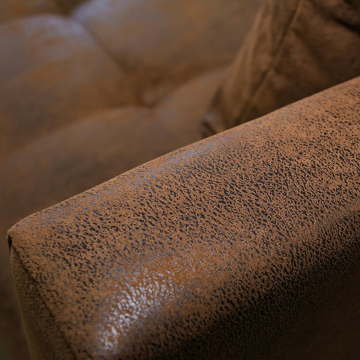 Ecksofa Pruno, Braun S: 247x174 Cm - Schwarz/Braun, Design, Textil (247/174cm) - MID.YOU