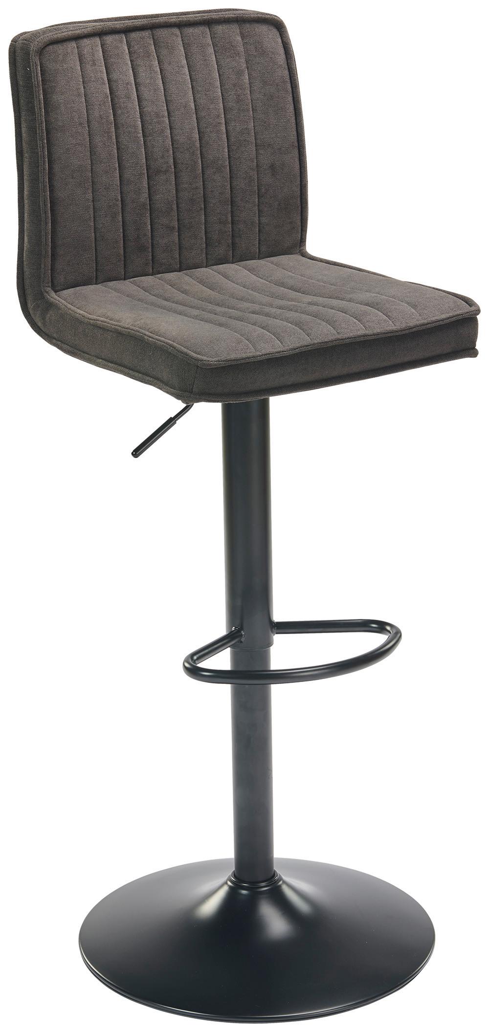 Barová stolička BEN - čierna, Modern, kov/drevo (40/94-114/52cm) - Mömax